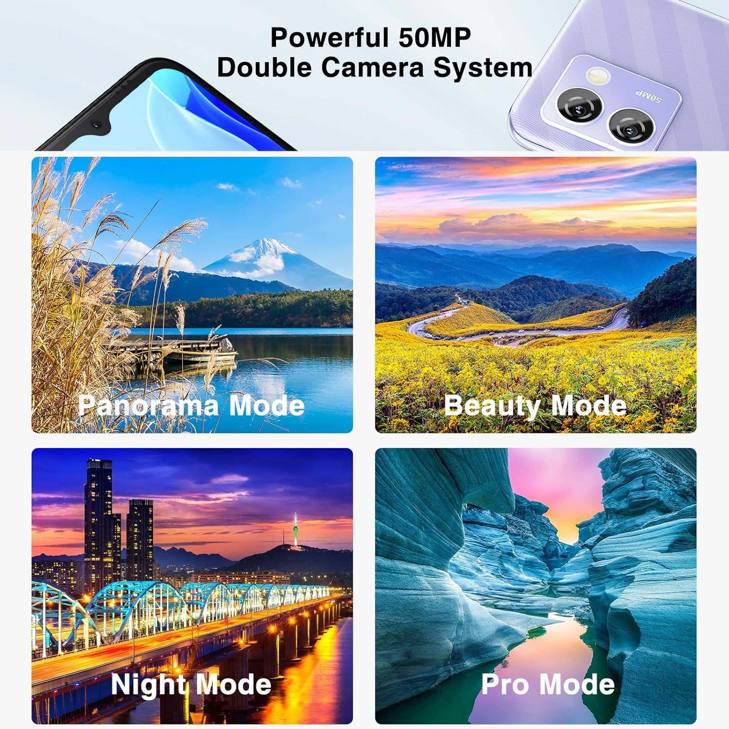 DOOGEE N50 Pro Mobile Phones, 20GB RAM + 256GB ROM/1TB TF Smartphone Android 13, Octa Core, 6.52 DOOGEE N50 Pro Mobile Phones, 20GB RAM + 256GB ROM/1TB TF Smartphone Android 13, Octa Core, 6.52